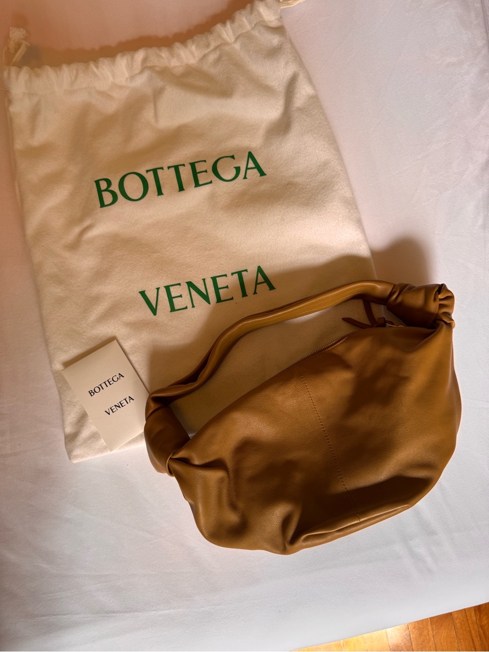 Bottega Veneta Caramel Tan Double Knot Shoulder Bag - Picture 6 of 6